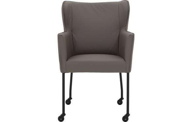 Goossens excellent eetkamerstoel leogang grijs leer - 8222227-03 2